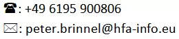 Telefonnummer und E-Mailadresse von Peter Brinnel
